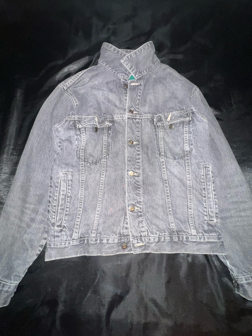 Ara Black and Green Plaid Shirt Jacket